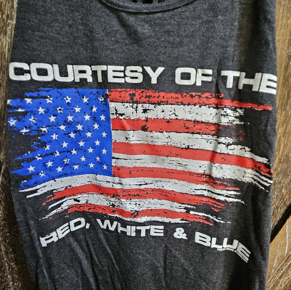 NWT Black Patriotic Graphic Tank Top